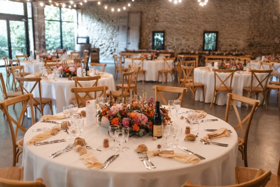 Dîner décoration table